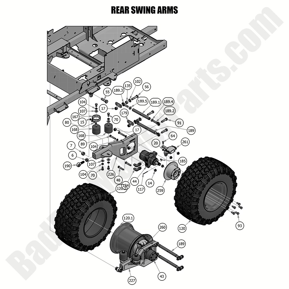 2019 Renegade - Diesel - Rear Swing Arm